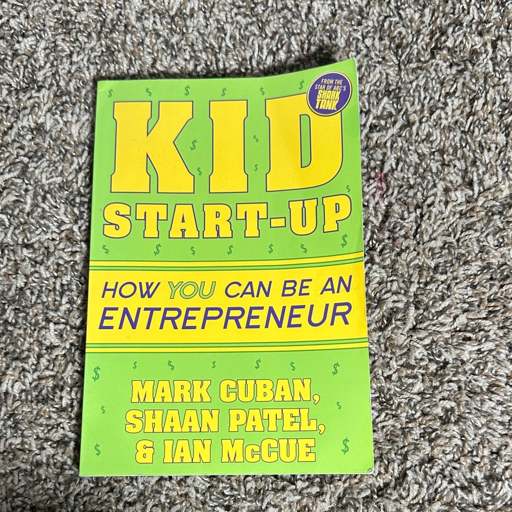 Kid Start-Up Book by Mark Cuban - Green Cover